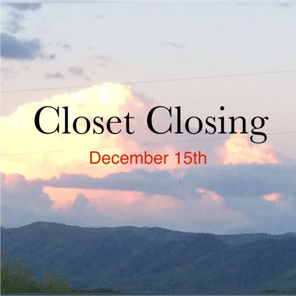 Last day to purchase from my closet
Offers accepted
